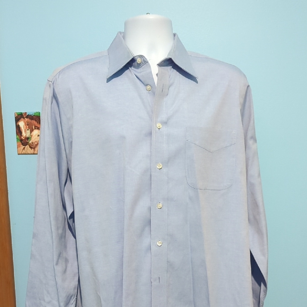 Paul Fredrick Light Blue Dress Shirt